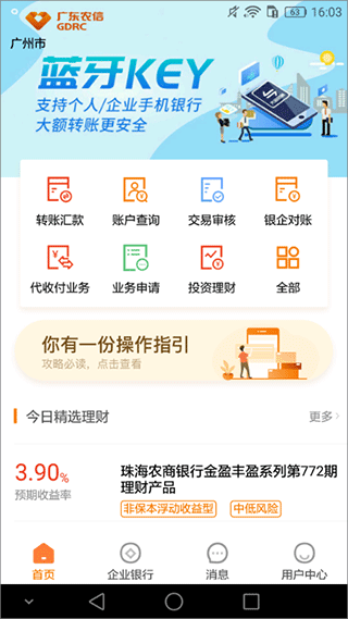 广东农信企业手机银行app