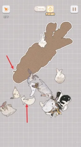 挤在一起的兔兔(兔子拼图游戏) 挤在一起的兔兔(兔子拼图游戏)
