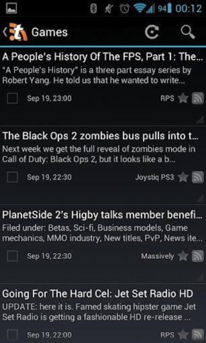 Tiny Tiny RSS app