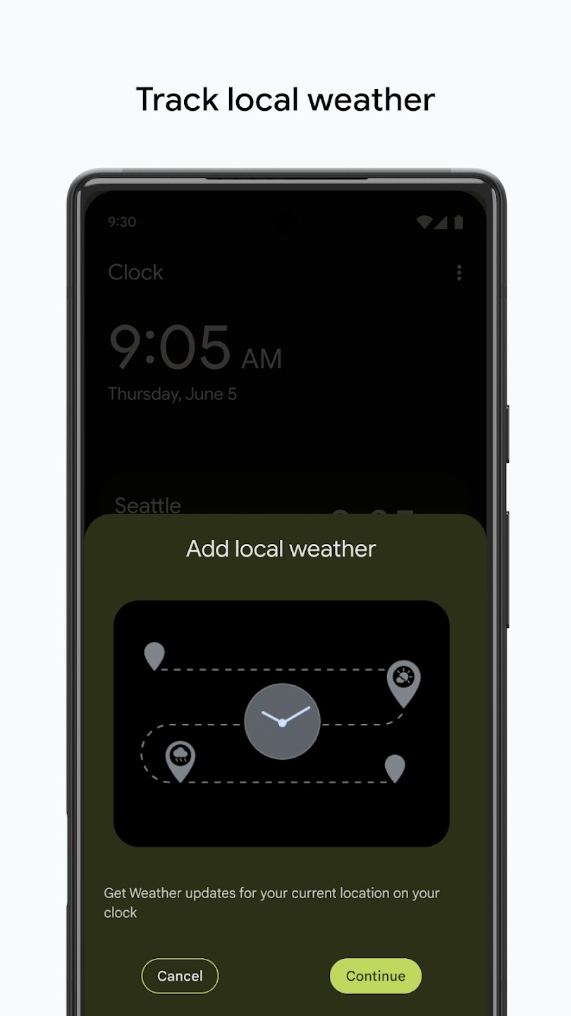 Google天气预报软件