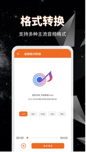 音频提取格式转换