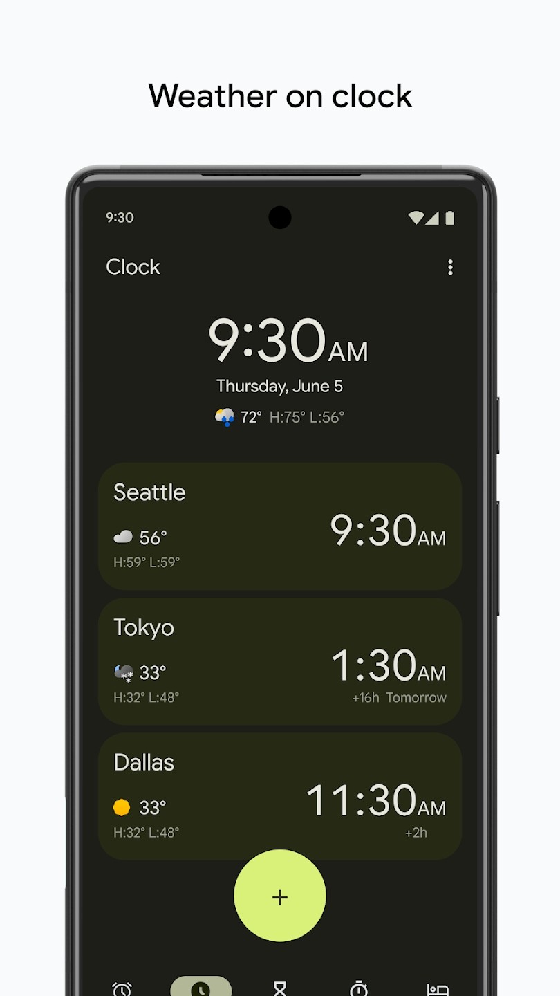 Google天气预报软件