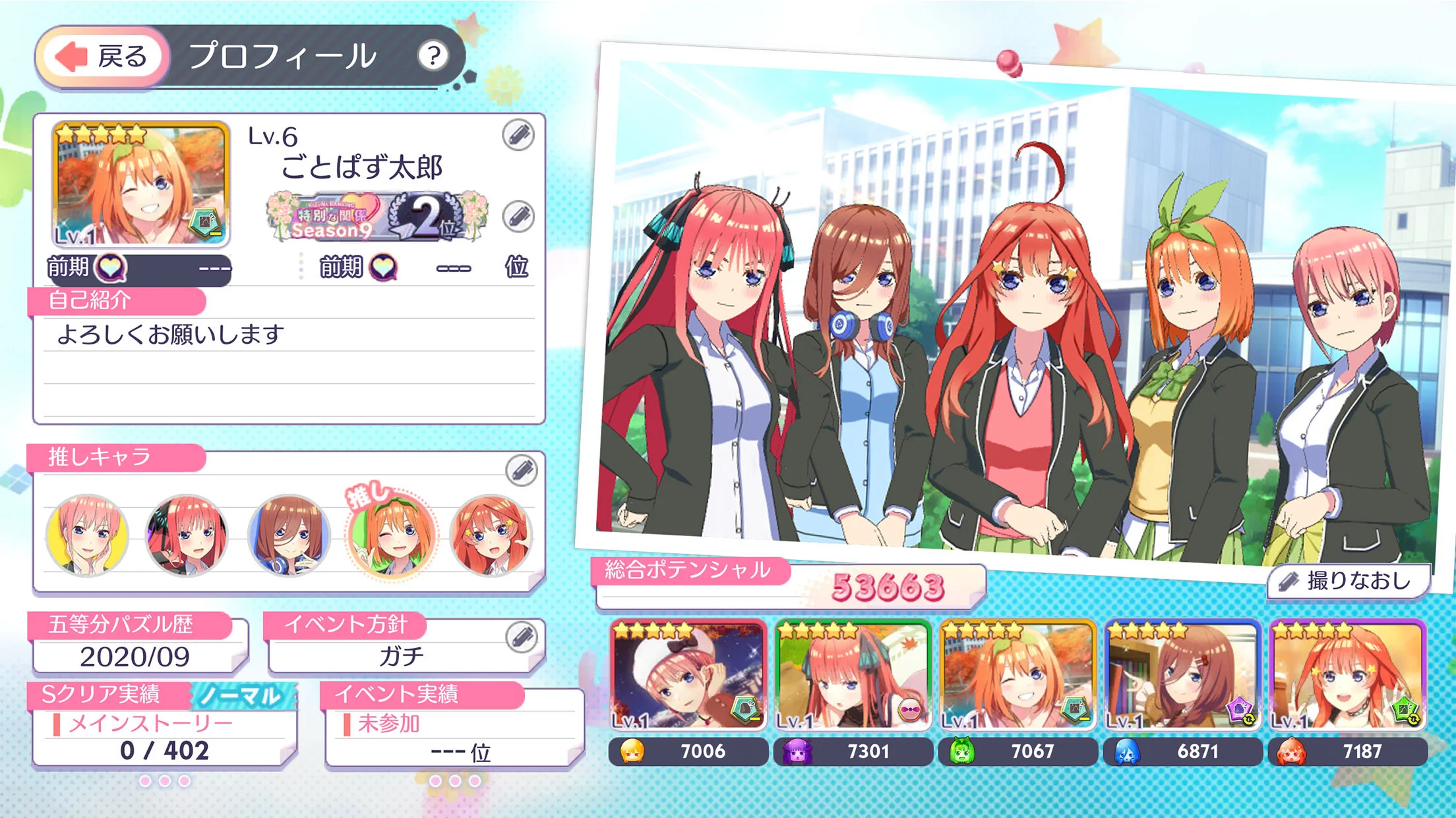 五等分的花嫁日服