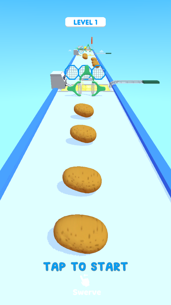土豆冲刺跑酷小游戏最新版(Potato Rush)