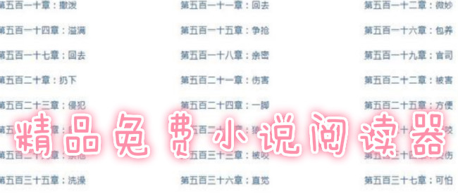精品免费小说阅读器