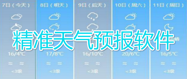 精准天气预报软件