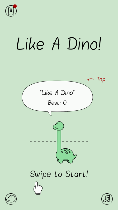 like a dino