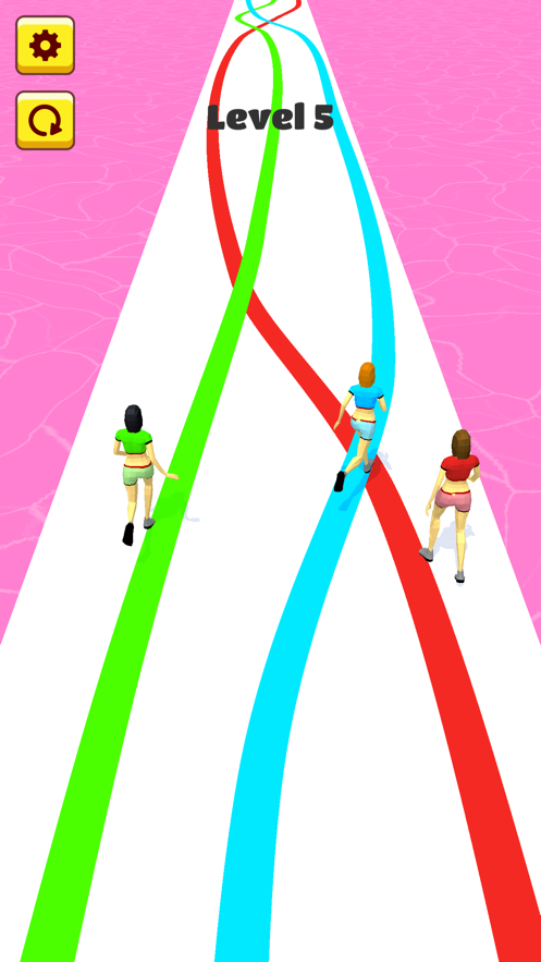 跟着线跑酷