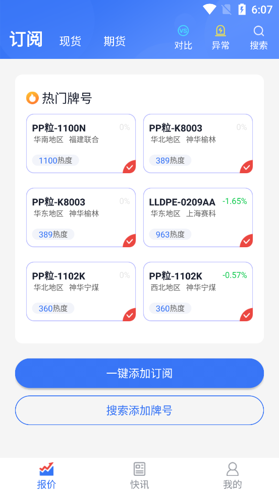 專塑行情塑料行情app