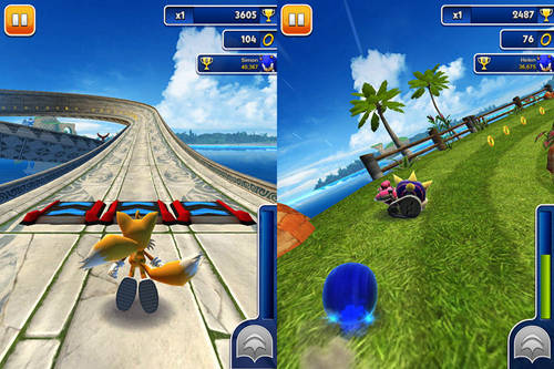 索尼克冲撞 无限金币版