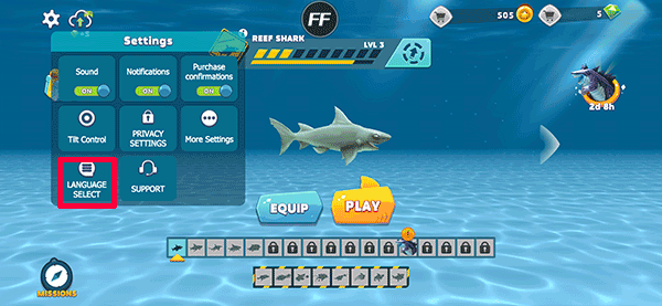 饥饿鲨进化设置中文方法2