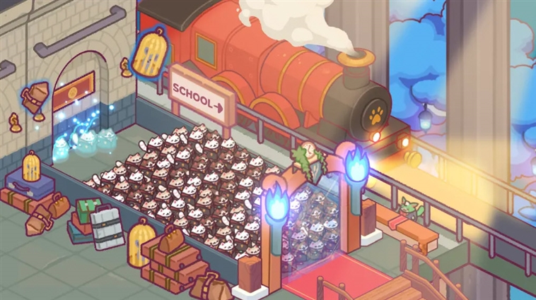 猫咪魔法学校无限金币版宣传图