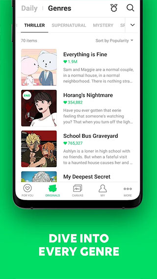 Webtoon中文版app