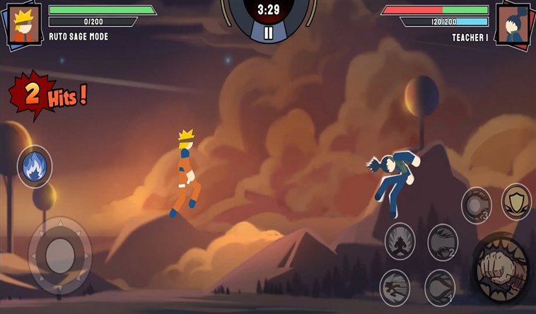 火柴人忍者格斗游戏手机版宣传图