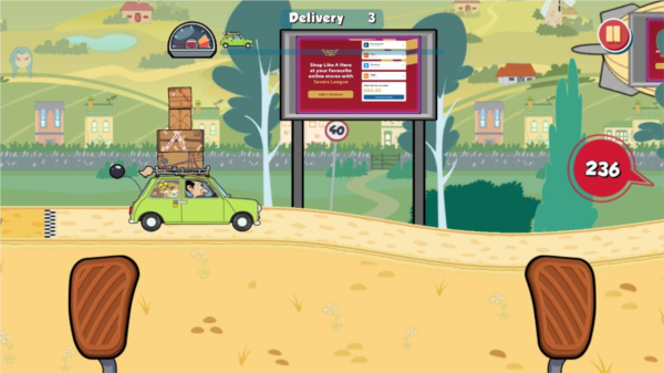 憨豆先生送快递