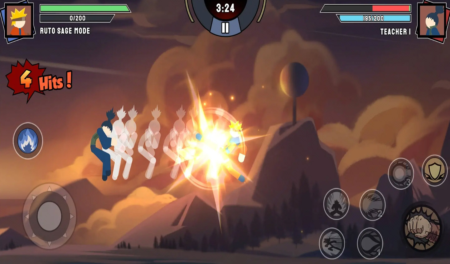 火柴人忍者格斗游戏手机版