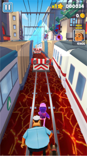 地铁跑酷岩浆版4