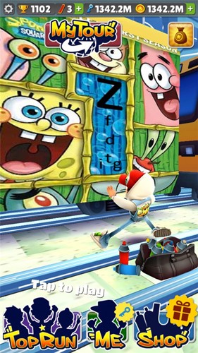 地铁跑酷海绵宝宝版本