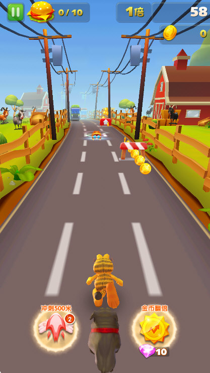 加菲猫酷跑美国之旅游戏