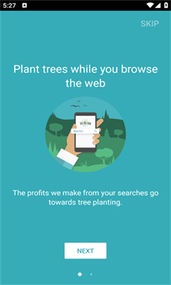 Ecosia浏览器app宣传图