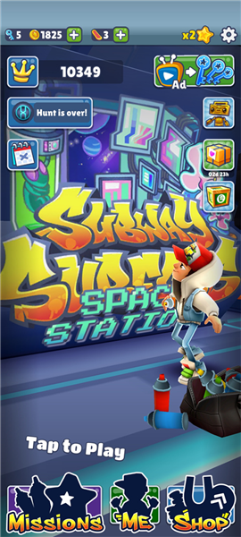 地铁跑酷太空站