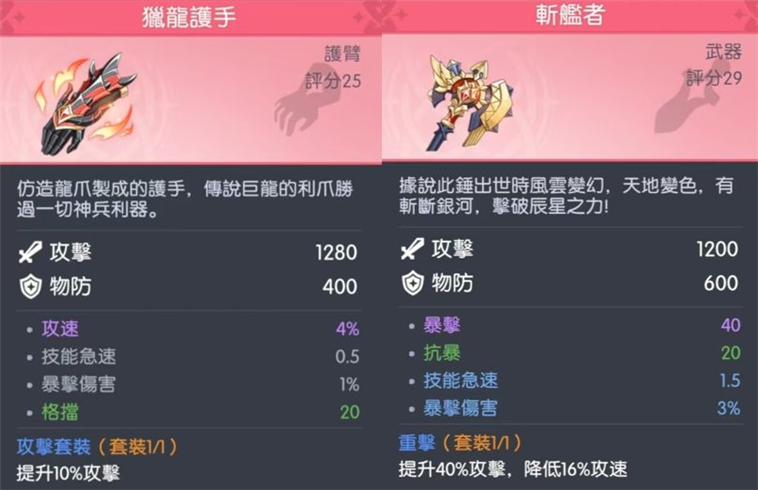 常见角色装备推荐配图8