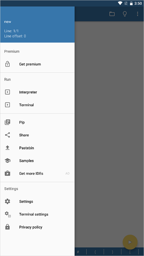 pydroid3使用教程