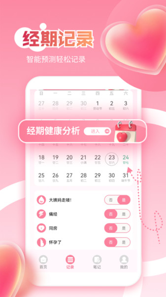 大姨妈极简版记录(图2) 大姨妈极简版记录(图2)
