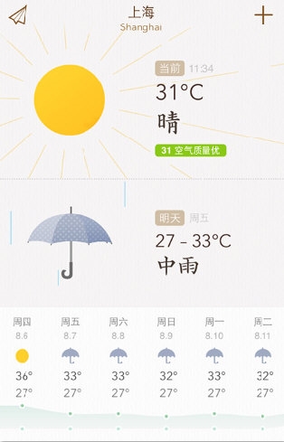我的天气APP(图2) 我的天气APP(图2)
