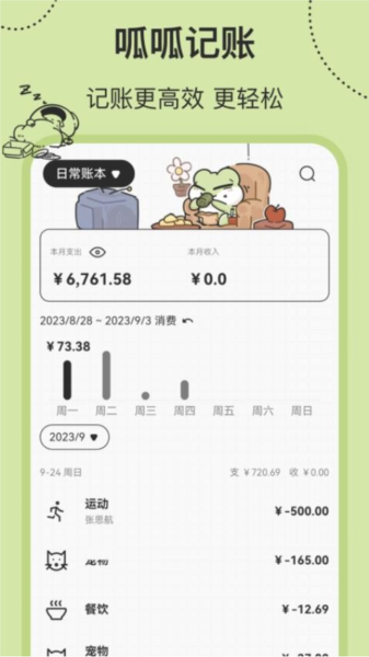 呱呱记账本APP
