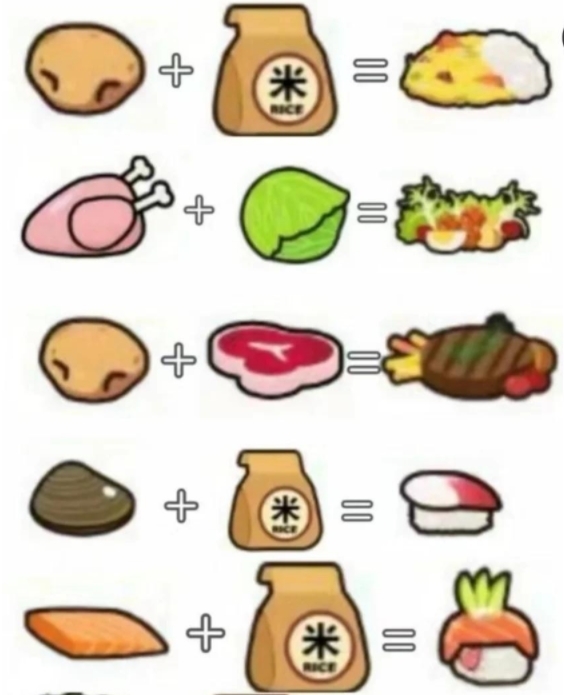 米加小镇世界食物组合