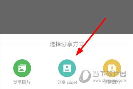 选择“分享Excel”选项