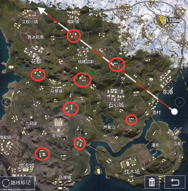 山谷钢进军路线配图2
