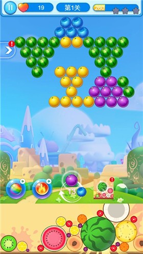 水果泡泡龙2048
